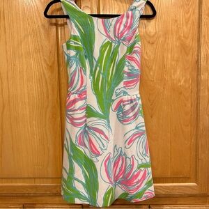 Lilly Pulitzer Pink and Green Floral Dress
